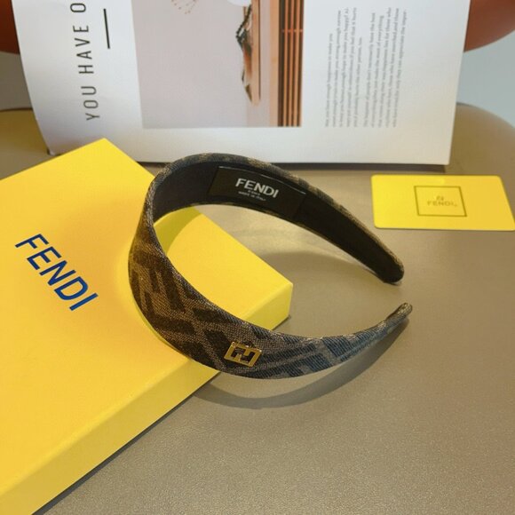 Stylish Fendi Hair Piece with FF Motif - Picture 1 of 8